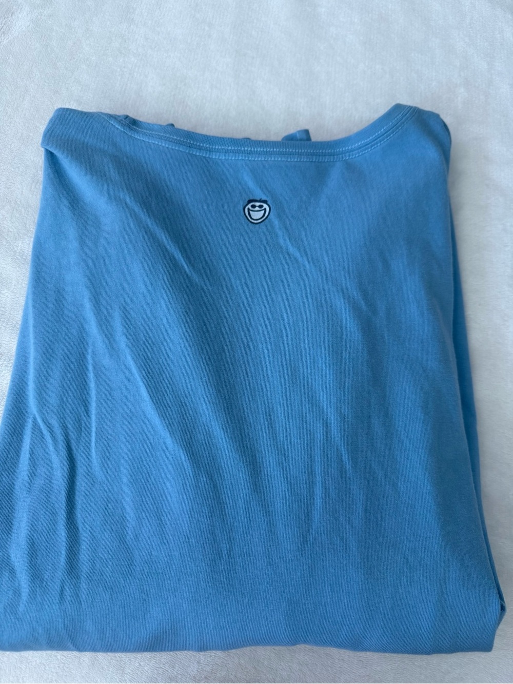 Life is Good Happy Hour Camping Long Sleeve Womens Blue Tee Size XL E05 - Picture 8 of 8
